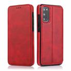 For Samsung Galaxy S20+ Knight Magnetic Suction Leather Phone Case(Red) - 1