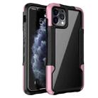 For iPhone 13 Pro Max Armor Acrylic 3 in 1 Phone Case (Pink) - 1