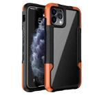 For iPhone 12 Armor Acrylic 3 in 1 Phone Case(Orange) - 1