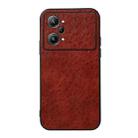 For OPPO K10 Pro 5G Accurate Hole Crazy Horse Texture PU Phone Case(Coffee) - 1