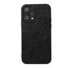 For OPPO Realme 9 Pro Accurate Hole Crazy Horse Texture PU Phone Case(Black) - 1