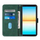 For Sony Xperia ACE III Crossbody 3D Embossed Flip Leather Phone Case(Dark Green) - 4