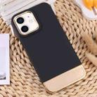For iPhone 11 TPU + Electroplated PC Phone Case (Black) - 1