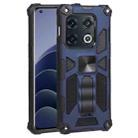 For OnePlus 10 Pro Shockproof TPU + PC Magnetic Protective Phone Case with Holder(Blue) - 1