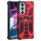 For Motorola Edge 30 Pro Shockproof TPU + PC Magnetic Protective Phone Case with Holder(Red) - 1