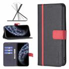 For iPhone 11 Pro BF13 Color Matching Cross Texture Leather Phone Case (Black) - 1