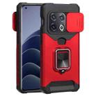 For OnePlus 10 Pro Sliding Camera Cover Design PC + TPU Shockproof Phone Case(Red) - 1