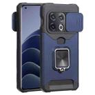 For OnePlus 10 Pro Sliding Camera Cover Design PC + TPU Shockproof Phone Case(Blue) - 1