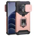 For OnePlus 10 Pro Sliding Camera Cover Design PC + TPU Shockproof Phone Case(Rose Gold) - 1