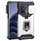 For OnePlus 10 Pro Sliding Camera Cover Design PC + TPU Shockproof Phone Case(Silver) - 1