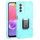 For Samsung Galaxy A03s 165.8mm Ring Holder Non-slip Armor Phone Case(Mint Green) - 1