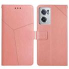 For OnePlus Nord CE 2 5G Y Stitching Horizontal Flip Leather Phone Case(Rose Gold) - 1