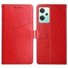 For OnePlus Nord CE 2 Lite/Realme 9 Pro 5G/Realme V25 Y Stitching Horizontal Flip Leather Phone Case(Red) - 1