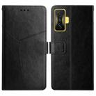 For Xiaomi Poco F4 GT Y Stitching Horizontal Flip Leather Phone Case(Black) - 1