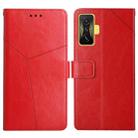 For Xiaomi Poco F4 GT Y Stitching Horizontal Flip Leather Phone Case(Red) - 1