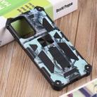 For Samsung Galaxy A73 5G Camouflage Armor Shockproof TPU + PC Magnetic Protective Phone Case with Holder(Mint Green) - 2