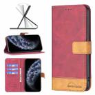 For iPhone 11 Pro BF11 Color Matching Skin Feel Leather Phone Case (Red) - 1