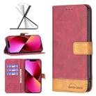 For iPhone 13 BF11 Color Matching Skin Feel Leather Phone Case For iPhone 8 Plus / 7 Plus(Red) - 1