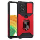 For Samsung Galaxy A33 5G Sliding Camera Cover Design PC + TPU Shockproof Phone Case(Red) - 1