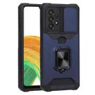 For Samsung Galaxy A33 5G Sliding Camera Cover Design PC + TPU Shockproof Phone Case(Blue) - 1
