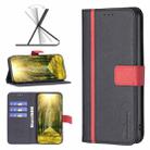 For Samsung Galaxy A33 5G BF13 Color Matching Cross Texture Leather Phone Case(Black) - 1