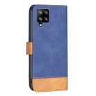 For Samsung Galaxy A42 BF11 Color Matching Skin Feel Leather Phone Case(Blue) - 3