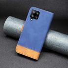 For Samsung Galaxy A42 BF11 Color Matching Skin Feel Leather Phone Case(Blue) - 7