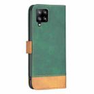 For Samsung Galaxy A42 BF11 Color Matching Skin Feel Leather Phone Case(Green) - 3