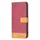 For Samsung Galaxy A42 BF11 Color Matching Skin Feel Leather Phone Case(Red) - 2