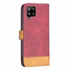 For Samsung Galaxy A42 BF11 Color Matching Skin Feel Leather Phone Case(Red) - 3