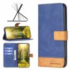For Samsung Galaxy A71 4G BF11 Color Matching Skin Feel Leather Phone Case(Blue) - 1