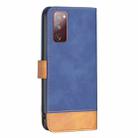 For Samsung Galaxy S20 FE BF11 Color Matching Skin Feel Leather Phone Case(Blue) - 3