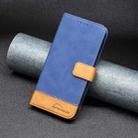 For Samsung Galaxy S20 FE BF11 Color Matching Skin Feel Leather Phone Case(Blue) - 6