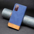 For Samsung Galaxy S20 FE BF11 Color Matching Skin Feel Leather Phone Case(Blue) - 7