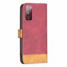 For Samsung Galaxy S20 FE BF11 Color Matching Skin Feel Leather Phone Case(Red) - 3
