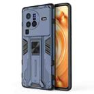 For vivo X80 Pro Supersonic PC + TPU Shock-proof Phone Case(Blue) - 1