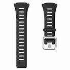 For POLAR Polar FT60 Men's Silicone Watch Band(Black) - 1