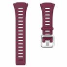For POLAR Polar FT60 Men's Silicone Watch Band(Red Wine) - 1