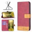 For Xiaomi Redmi Note 9 Pro Max BF11 Color Matching Skin Feel Leather Phone Case(Red) - 1