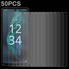 50 PCS 0.26mm 9H 2.5D Tempered Glass Film For Sharp Aquos R7 - 1
