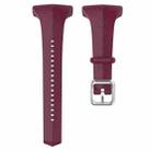 For POLAR Polar FT60 Women's Silicone Watch Band(Red Wine) - 1