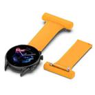 22mm Silicone Nurse Brooch Watch Band(Yellow) - 1