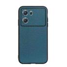 For OPPO K10 5G Accurate Hole Genuine Leather Phone Case(Green) - 1