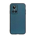 For OPPO Realme GT Neo 3 Accurate Hole Genuine Leather Phone Case(Green) - 1