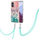 For OnePlus N20 5G Electroplating IMD TPU Phone Case with Lanyard(Colorful Scales) - 1