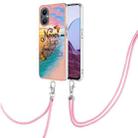 For OnePlus N20 5G Electroplating IMD TPU Phone Case with Lanyard(Dream Butterfly) - 1