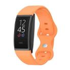 For Amazon Halo View Silicone Butterfly Buckle Watch Band, Size:S(Vitality Orange) - 1