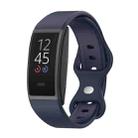 For Amazon Halo View Silicone Butterfly Buckle Watch Band, Size:S(Dark Blue) - 1