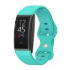 For Amazon Halo View Silicone Butterfly Buckle Watch Band, Size:S(Mint Green) - 1
