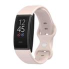 For Amazon Halo View Silicone Butterfly Buckle Watch Band, Size:L(Sand Pink) - 1